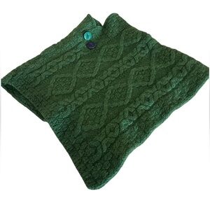 Aran Made In Ireland Merino Wool Shall Sweater Sz Small